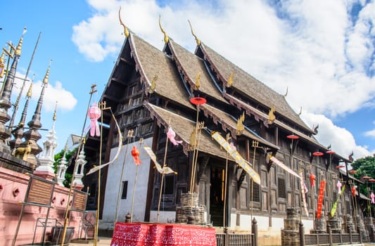 Thai temple located in the north of Thailand