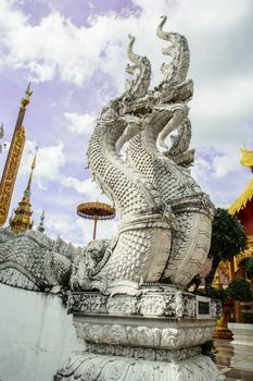 The three heads dragon is a meaning of Budist dedication. It was built from the donation money of the people in the village and surrounding areas