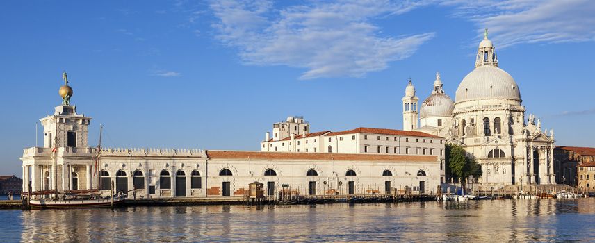 Panoramic view of Basilica di Santa Maria della Salute, Venice.