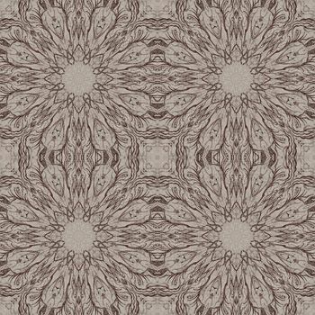 Seamless artistic background, abstract graphic pattern on vintage linen canvas