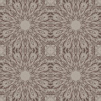 Seamless artistic background, abstract graphic pattern on vintage linen canvas