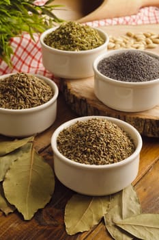 fennel, anise, poppy, thyme photo