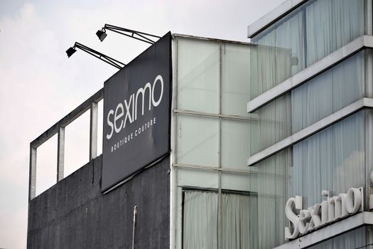 bandung, indonesia-june 9, 2014-seximo factory outlet building in bandung, west java-indonesia