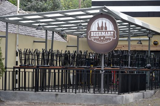 bandung, indonesia-june 9, 2014-beer market cafe in bandung, west java-indonesia