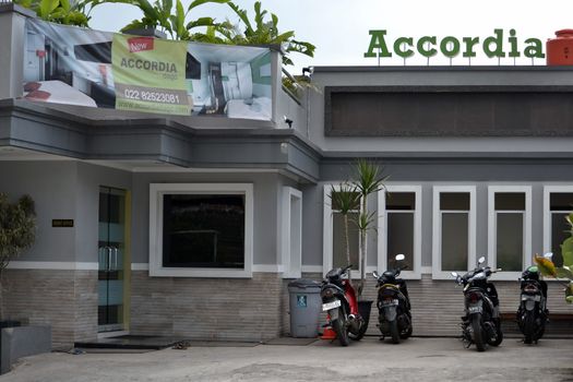 bandung, indonesia-june 9, 2014-accordia hotel building in bandung, west java-indonesia