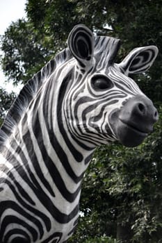 zebra ornament that found in one of factory outlet in bandung, west java-indonesia
