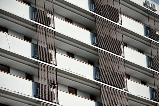 typical apartment building design with many room