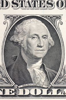 The face of Washington the dollar bill
