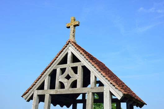 Lych gate with cross