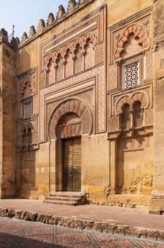 The Great Mosque in Cordoba, Spain. The Great Mosque, currently Catholic cathedral is UNESCO World Heritage Site