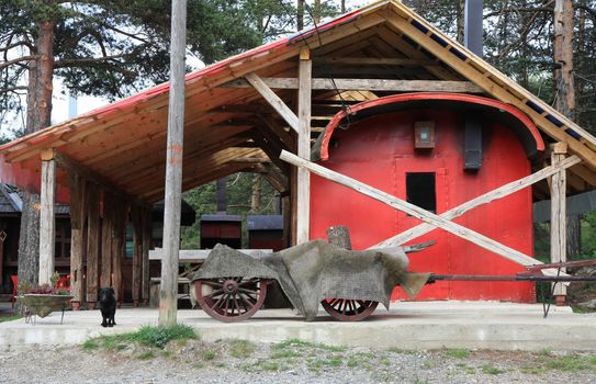 Half done house on the Serbian mountain Divcibare