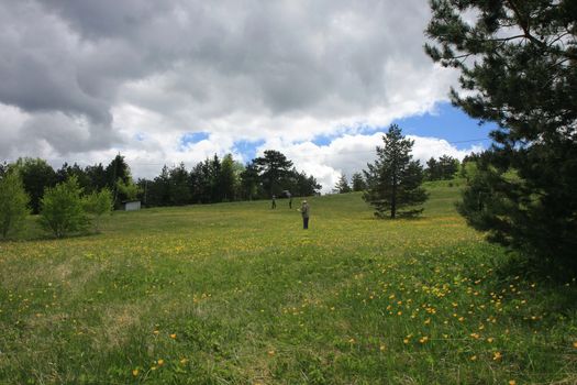 Landscape on Serbian mountain Divcibare