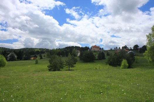 Landscape on Serbian mountain Divcibare
