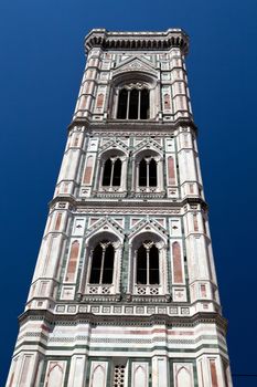 bell tower  on Cathedral Square in Florence