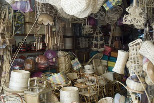 An old basket shop found in Melaka, Malaysia