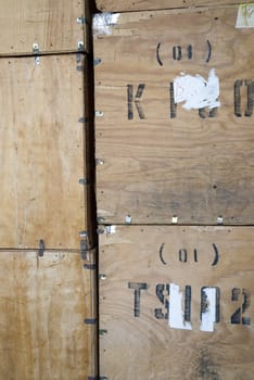 Crates of tea found in a teashop in Melaka, Malaysia