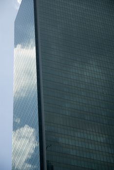 Modern City landscape showing tall office blocks