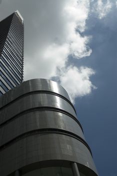 Modern City landscape showing tall office blocks