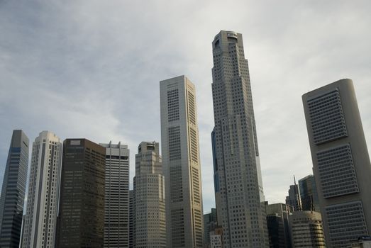 Modern City landscape showing tall office blocks