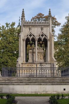 Mausoleum of Aleksandra and Stanislaw Kostka Potocki in Wilanow, Warsaw.