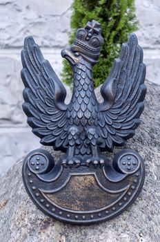 Crowned white eagle, national symbol of Poland.