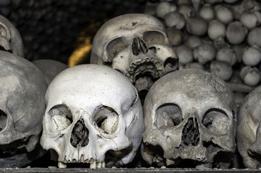 Human bones at the Kutna Hora ossuary, Czech Republic.