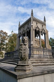 Mausoleum of Aleksandra and Stanislaw Kostka Potocki in Wilanow, Warsaw.