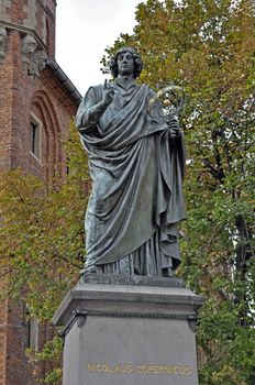 Monument to Nicolaus Copernicus in Torun, Poland.