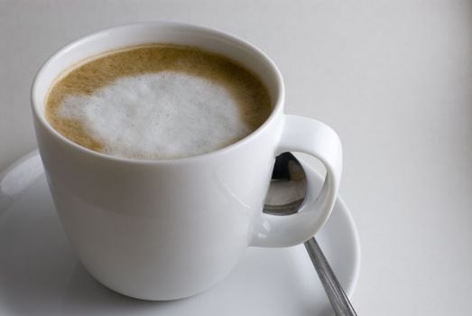 A refreshing cup of Italian Cappuccino Coffee