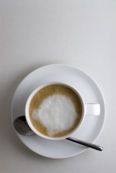 A refreshing cup of Italian Cappuccino Coffee