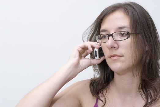 A Woman on a mobile phone