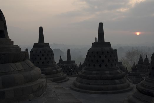 The Borobudur Temple, Java, Indonesia