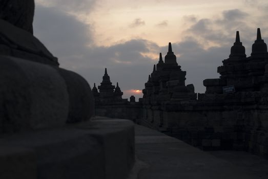 The Borobudur Temple, Java, Indonesia