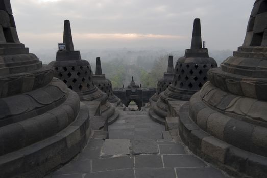 The Borobudur Temple, Java, Indonesia