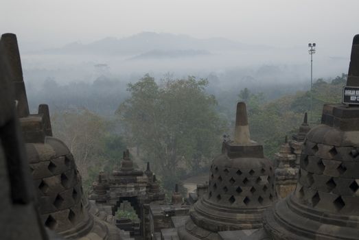 The Borobudur Temple, Java, Indonesia