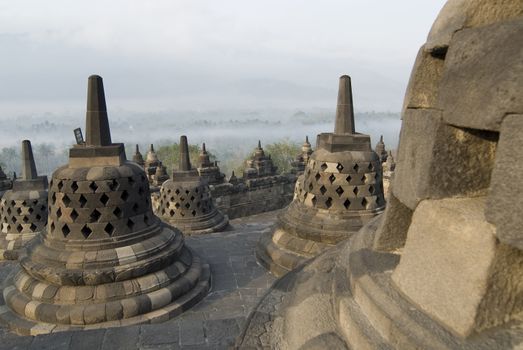 The Borobudur Temple, Java, Indonesia