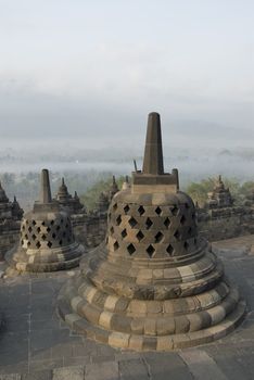 The Borobudur Temple, Java, Indonesia