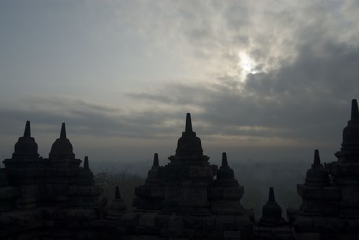 The Borobudur Temple, Java, Indonesia