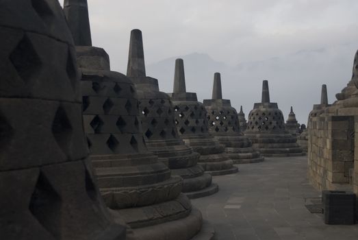 The Borobudur Temple, Java, Indonesia