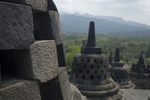 Borobudur Temple in Java, Indonesia