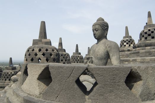 Borobudur Temple in Java, Indonesia