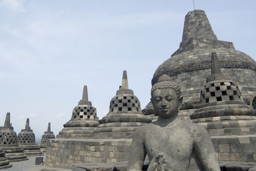 Borobudur Temple in Java, Indonesia