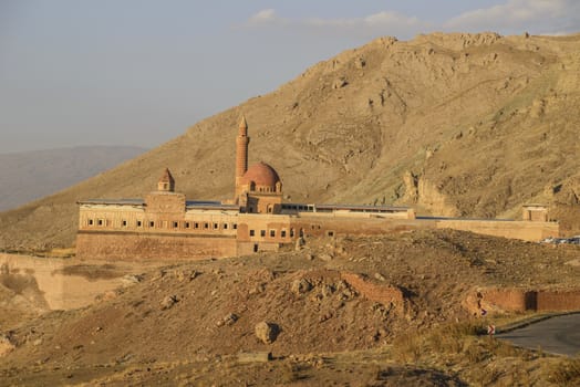 Ishak Pasha Palace (Constructed in 1685) is a semi-ruined palace located in the Dogubeyazit district of Agri province of Turkey.