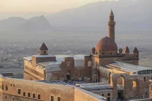 Ishak Pasha Palace (Constructed in 1685) is a semi-ruined palace located in the Dogubeyazit district of Agri province of Turkey.