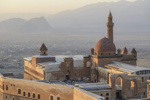 Ishak Pasha Palace (Constructed in 1685) is a semi-ruined palace located in the Dogubeyazit district of Agri province of Turkey.