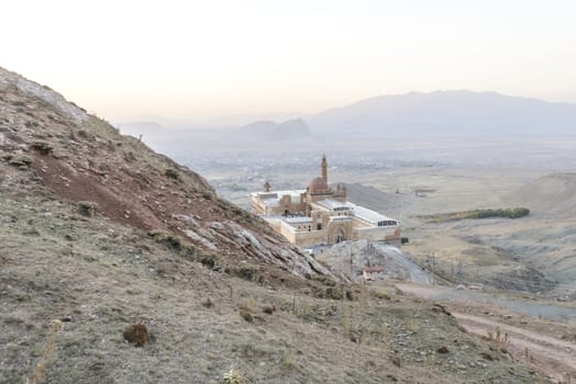 Ishak Pasha Palace (Constructed in 1685) is a semi-ruined palace located in the Dogubeyazit district of Agri province of Turkey.