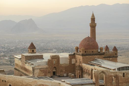 Ishak Pasha Palace (Constructed in 1685) is a semi-ruined palace located in the Dogubeyazit district of Agri province of Turkey.