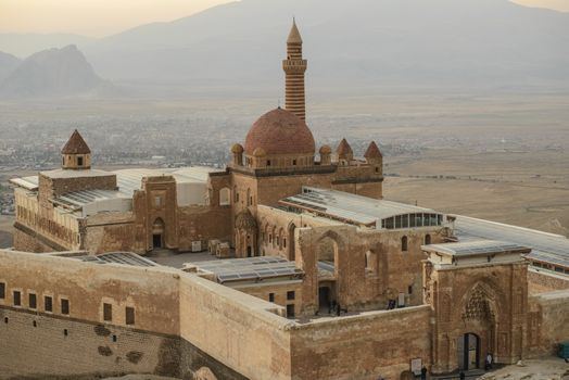 Ishak Pasha Palace (Constructed in 1685) is a semi-ruined palace located in the Dogubeyazit district of Agri province of Turkey.