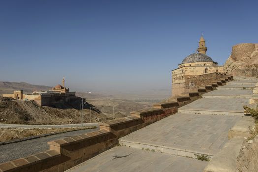 Ishak Pasha Palace (Constructed in 1685) is a semi-ruined palace located in the Dogubeyazit district of Agri province of Turkey.