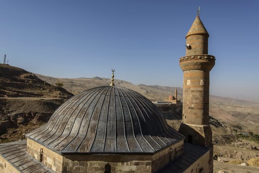 Ishak Pasha Palace (Constructed in 1685) is a semi-ruined palace located in the Dogubeyazit district of Agri province of Turkey.